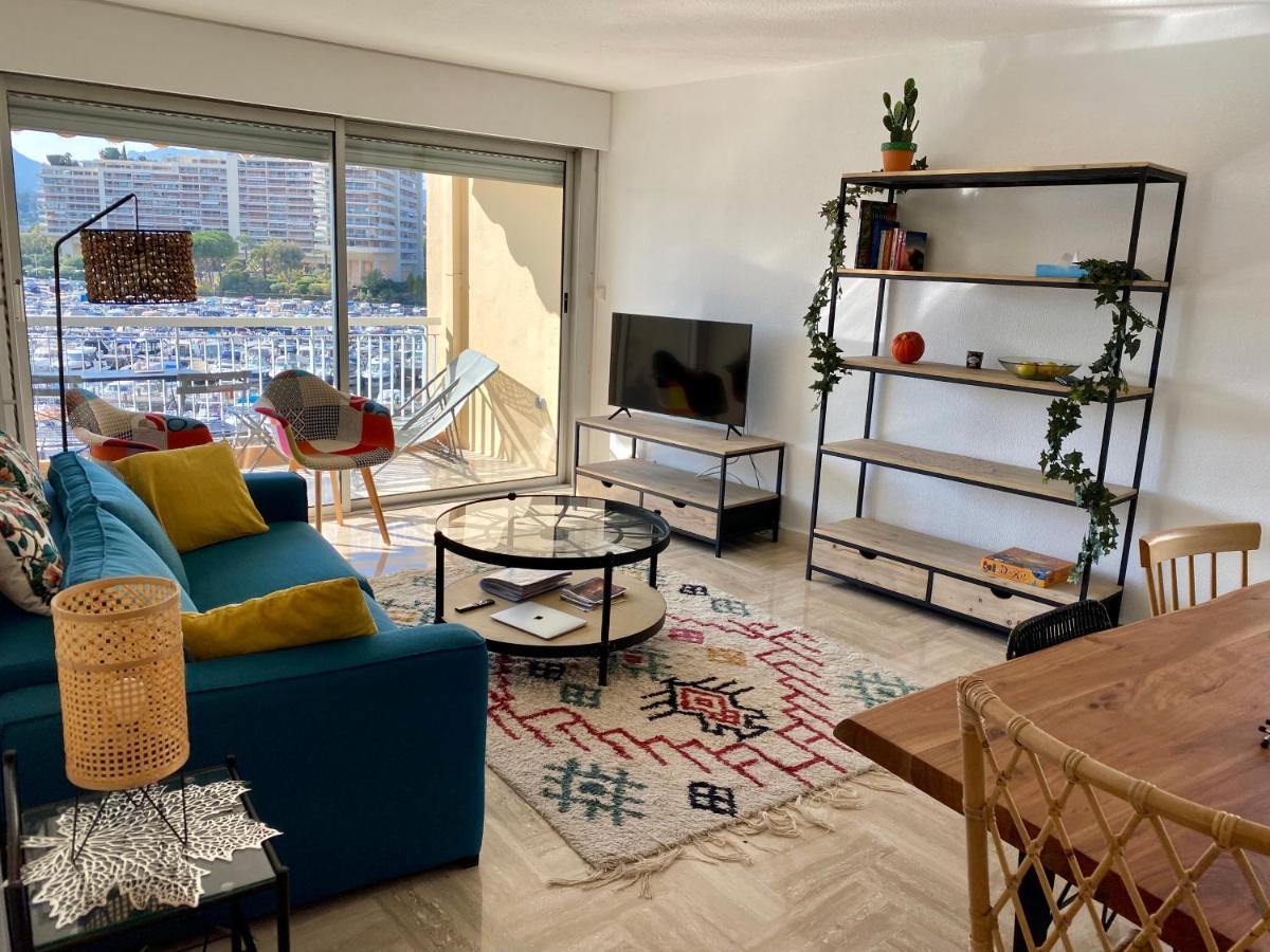 Appartement Lumineux 6 Places Avec Vue Sur Marina Мандельё-ла-Напуль Экстерьер фото